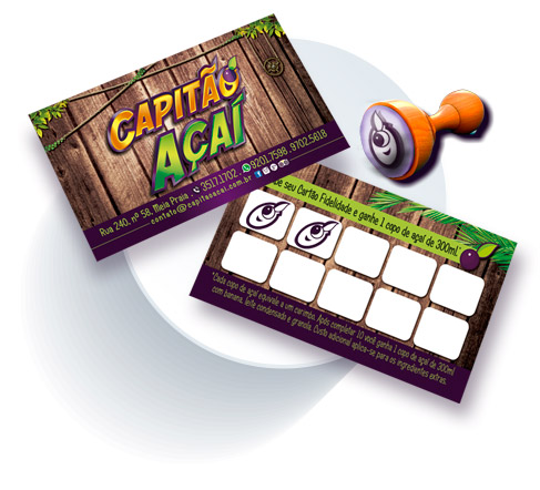 Capitão Açaí - Cartão Fidelidade